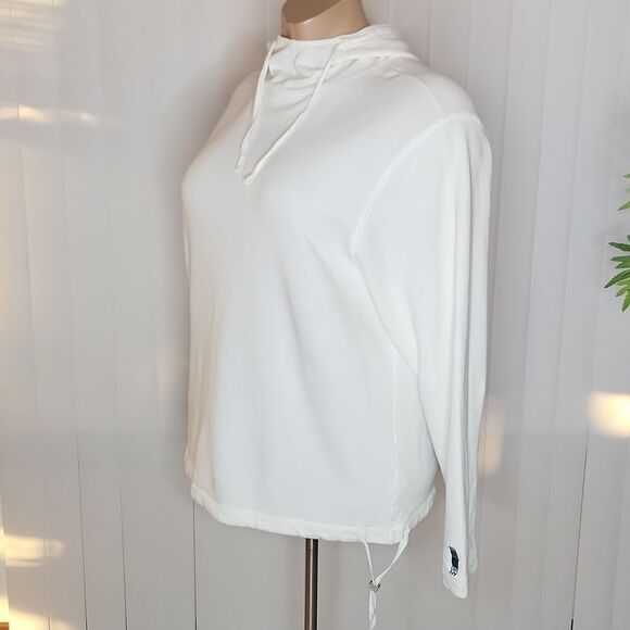 DKNY White Cozy Oversized draw string hoodie - Picture 3 of 12